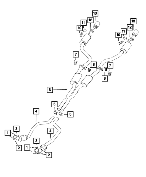 Exhaust System for 2017 Chrysler 300 #3