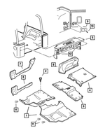 5FV51VK9AD - Interior Trim: Front Floor Carpet, Left for Mopar Image