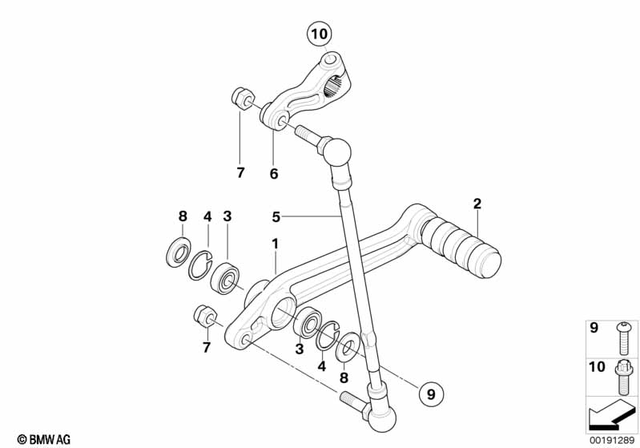 23417716697 - : Foot Shift Lever for BMW-Motorrad Image