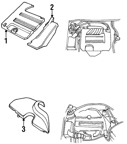 Engine Appearance Cover for 1998 Saab 900 #0