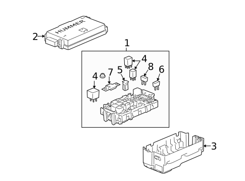 Flasher Units, Fuses, & Circuit Breakers for 2010 Hummer H3 #0