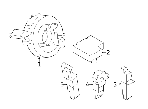 Air Bag Components for 2017 Audi Q5 #1