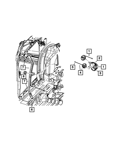 Fuel Tank Filler Tube for 2011 Dodge Grand Caravan #0