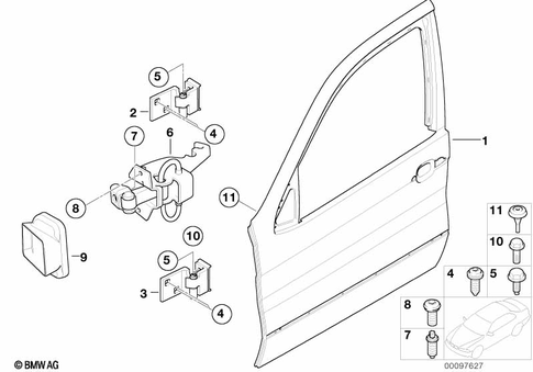 Door, Front for 2005 BMW X5 3.0i #0