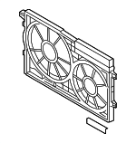 1KM121205 - Cooling System: Fan Shroud for Volkswagen: Beetle, Jetta, Passat Image