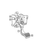 68319939AA - Brakes: Brake And Accelerator Pedal for Mopar Image