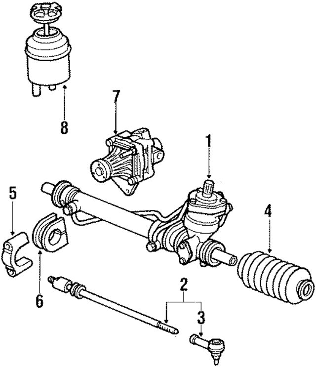 94434701124 - Steering: Gear Assembly for Porsche Image