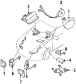 F7KZ54043B13AAC - Electrical: Driver Air Bag for Mercury: Tracer Image