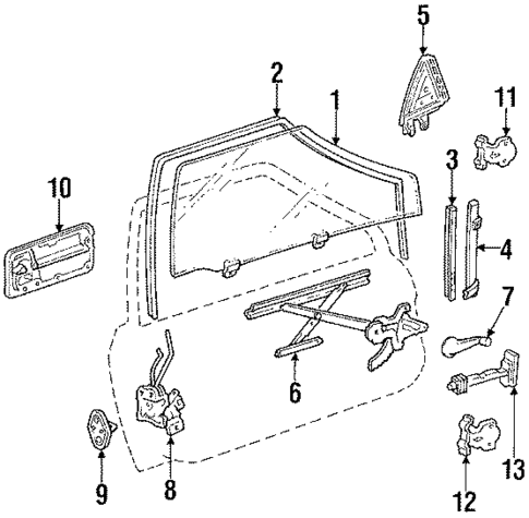 Door for 1986 Honda Prelude #0