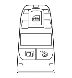 61319878323 - Electrical: Window Switch for BMW Image