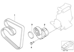 11281437369 - Engine: Ribbed V-Belt for BMW Image