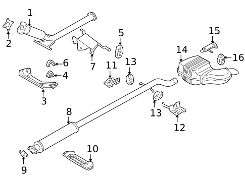 Exhaust Components for 2002 Volvo S60 #1