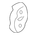 31257587 - : 2001-2012 Volvo Converter &amp; Pipe Shackle for Volvo: S60, S80, V70, XC70, XC90 Image