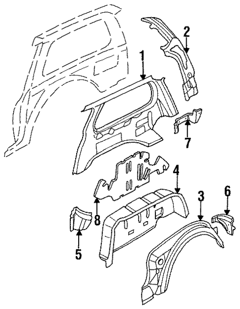 Inner Structure for 1996 Nissan Quest #1