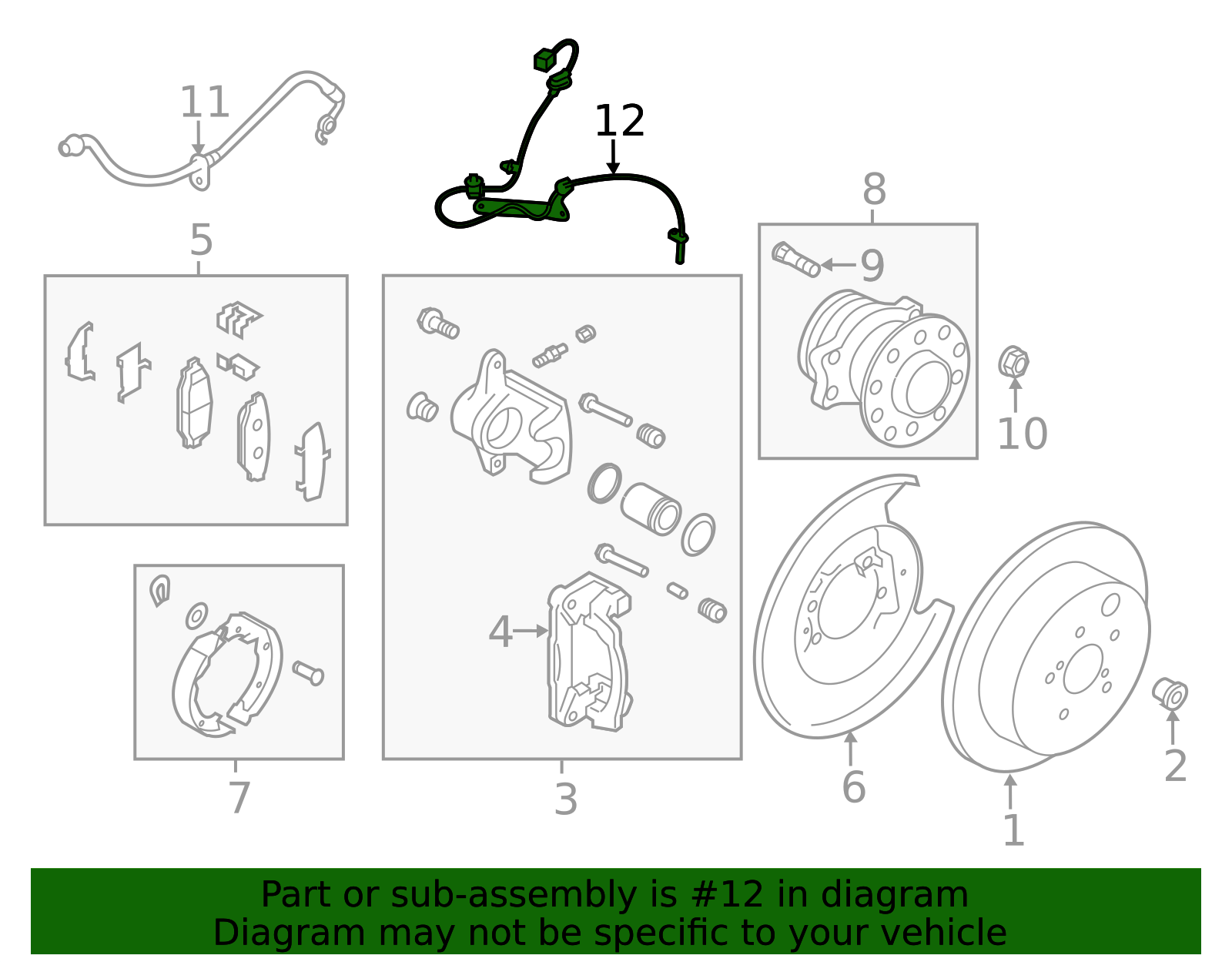2013-2025 Subaru BRZ ABS Wheel Speed Sensor 27540CA030 | Subaru