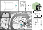 61368373700 - Vehicle Electrical System: Relay, Make Contact, White Green for BMW Image
