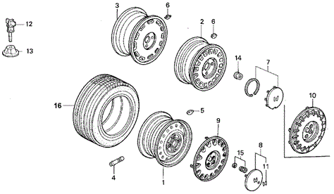 Wheels for 1991 Honda Accord #0