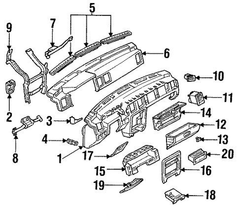 Instrument Panel for 1988 Nissan Stanza #0
