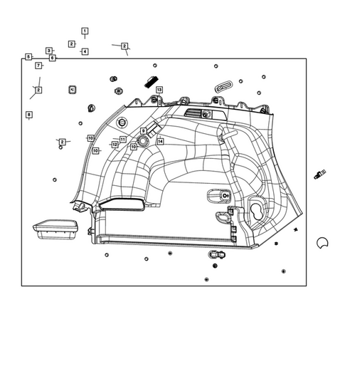 Panels - Moldings - Scuff Plates, Pillar, Cowl, 1/4 Panel Trim and Cargo Covers for 2023 Jeep Compass #1