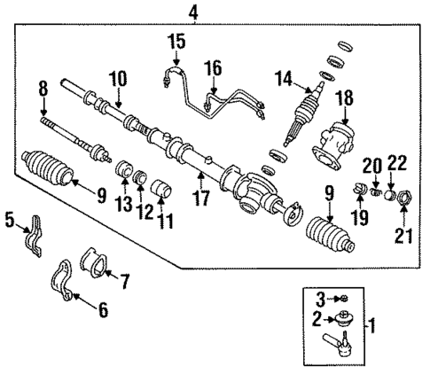 Steering Gear & Linkage for 1993 Dodge Colt #0