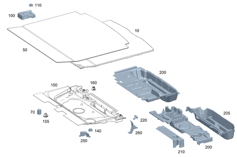 Load Compartment Floor for 2022 Mercedes-Benz CLA35 AMG #0