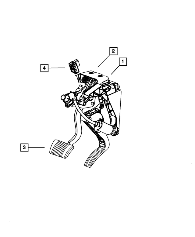 4683922AJ - Service Brakes: Brake Pedal Module for Mopar Image image
