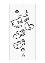 16776529 - Body: Motor &amp; Bracket for Buick: Century, Regal | Chevrolet: Classic, Impala, Malibu, Monte Carlo | Oldsmobile: Alero, Cutlass, Intrigue | Pontiac: Grand Am, Grand Prix Image