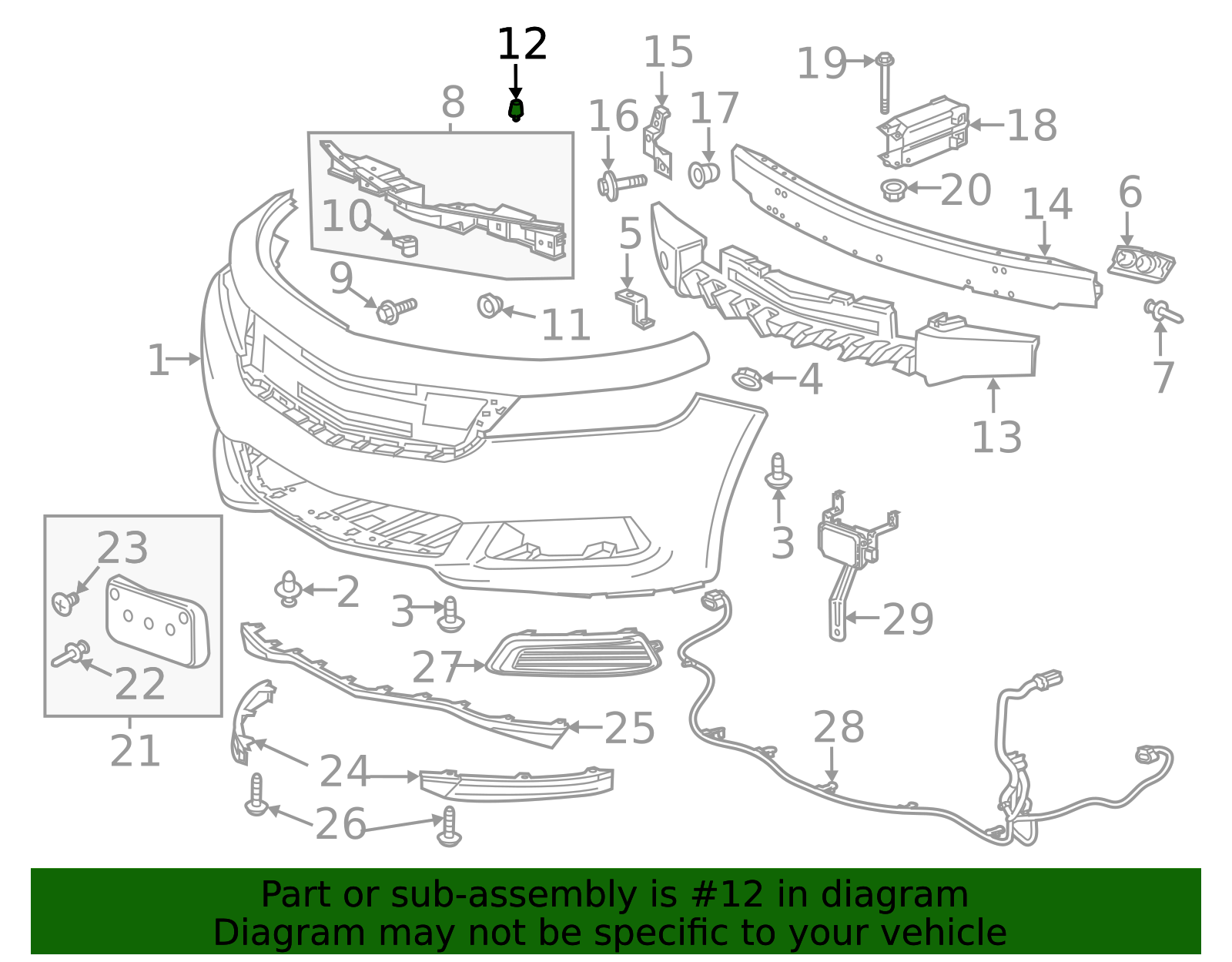 2010-2020 GM Front Bumper Fascia Bumper 20901004 | AutoNation Parts