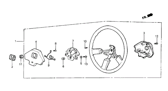 Steering Wheel (1) for 1985 Honda Civic #0