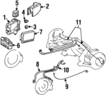 1239870039 - Electrical: Modulator Insulator for Mercedes-Benz Image