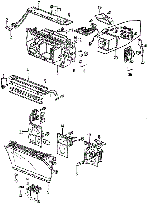 Speedometer Components (Denso) for 1984 Honda Accord #0