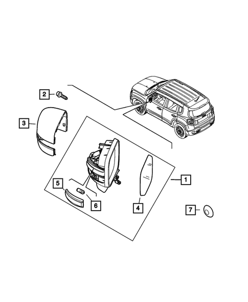 Exterior Mirror for 2022 Jeep Renegade #0