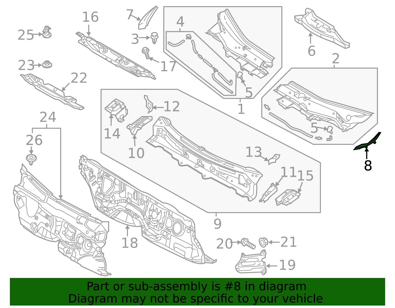 KB7W-51-PC1 - Cowl Extension - 2017-2025 Mazda CX-5 | Mazda Swag