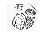 883023J461R7B - Body: Seat Back Assembly for Hyundai: Veracruz Image