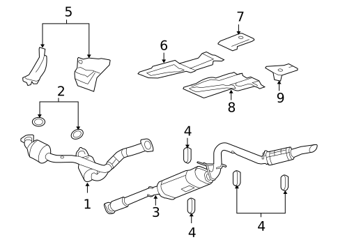 Exhaust Components for 2008 GMC Yukon #0