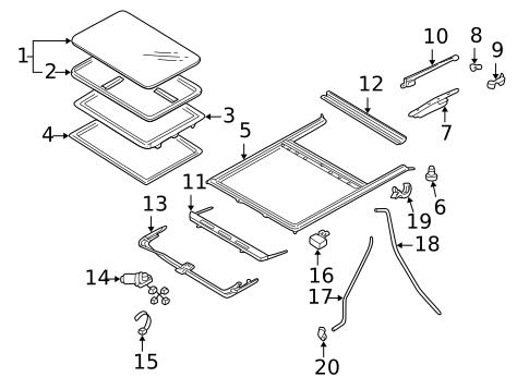 Sunroof for 2003 Mazda MPV #0