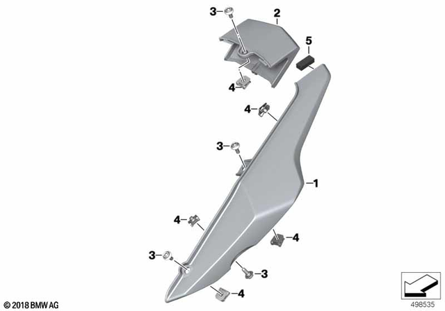 46638565967 - Frame and Mounting Parts: Tail Cowling Left Blank - Rohteil/blank for BMW-Motorrad Image