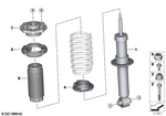33506866266 - : Support Bearing Rear for BMW Image