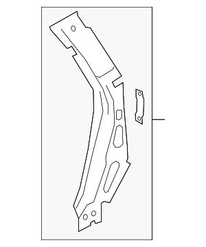 JL1Z7828408A - Body: Body C-Pillar Reinforcement for Ford Image