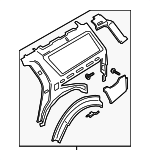 JL1Z4027864B - Body: Inner Quarter Panel for Ford: Expedition | Lincoln: Navigator Image