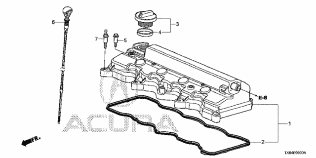 Cylinder Head Cover (2.0L) for 2014 Acura ILX #0