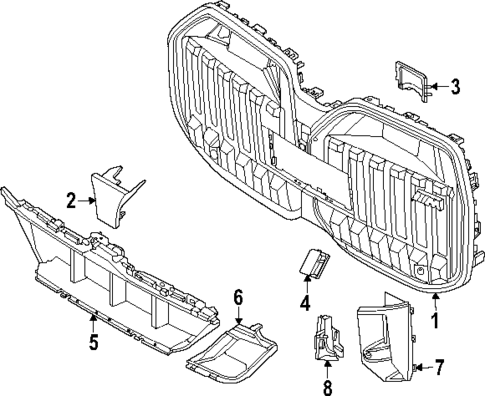 Grille & Components for 2023 BMW i7 #0
