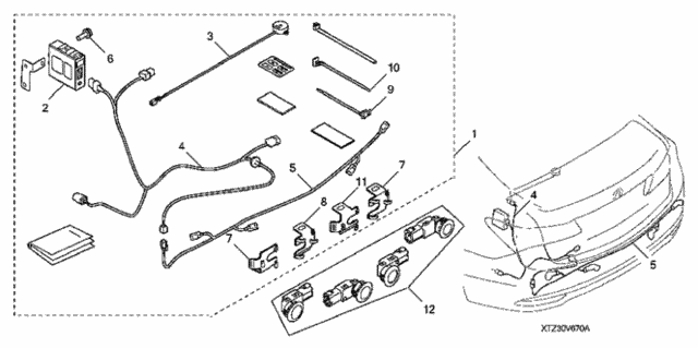 Back-UP Sensor for 2019 Acura TLX #0