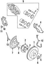 5015251AB - : Caliper Adapter for Dodge: Ram 1500 Image