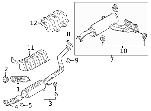 Catalytic Converter for 2015 Hyundai Veloster #0