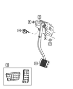 68262271AA - Brakes: Non Adjustable Pedal Assembly for Dodge: Challenger Image