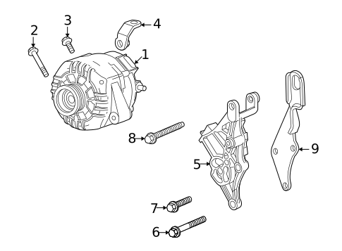 Alternator for 2006 Pontiac Montana #0