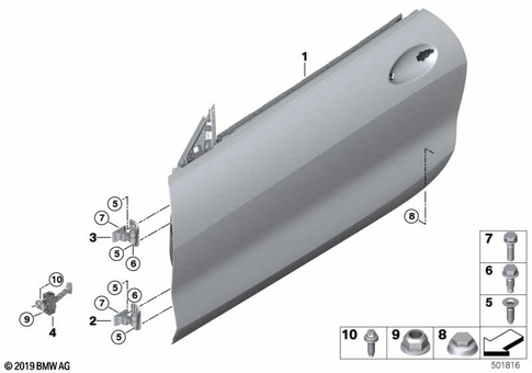Door, Front for 2025 BMW M8 #0