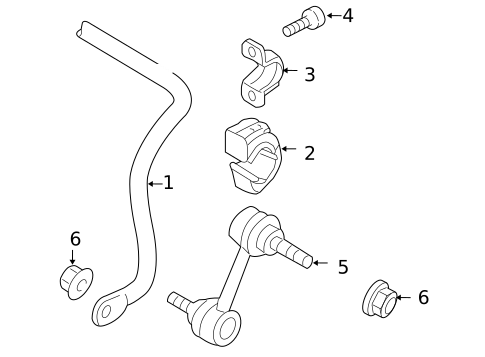 Stabilizer Bar & Components for 2010 Audi A3 Quattro #1