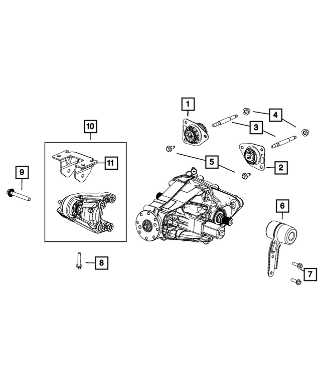 6513301AA - Differential and Drive Line: Hex Flange Head Tapping Screw &amp; Washer for Mopar Image
